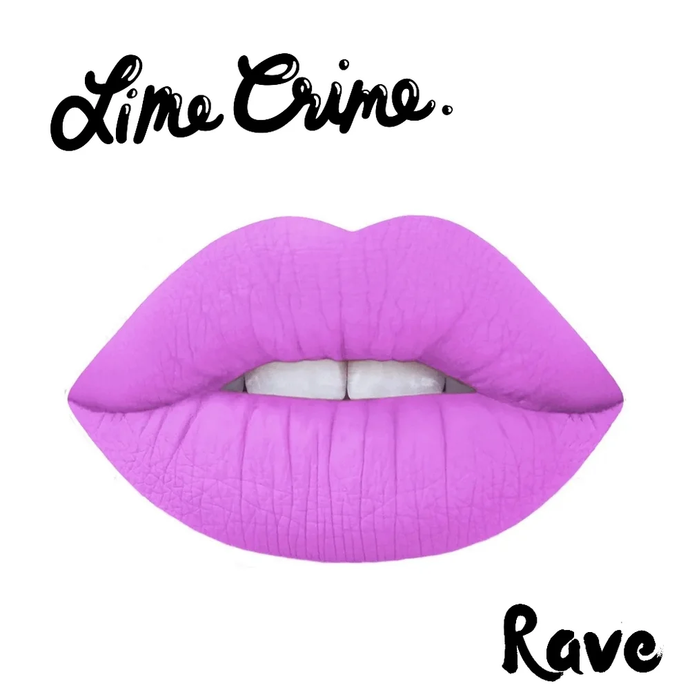 Lime Crime- Rave - Matte Velvetine Lipstick - RARE- Discontinued -
